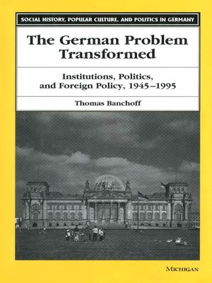 cover image of German Problem Transformed